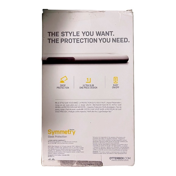 OtterBox SYMMETRY SERIES Case for Samsung Galaxy S7 edge -BAHAMA BLUE/CANDY PINK - Picture 7 of 7